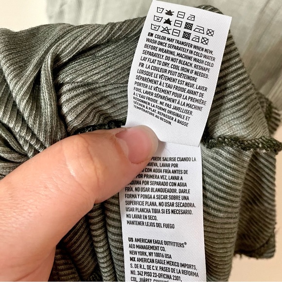 American Eagle Y2K Ribbed Tie Dye T Shirt Dress. - Picture 6 of 7